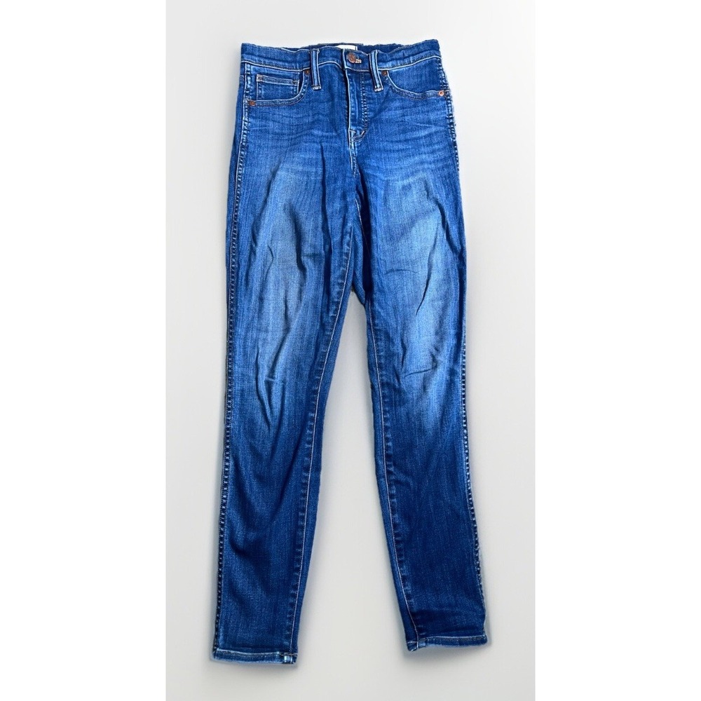 Madewell Jeans‎ Womens Size 25 Skinny 10 Inch High-Rise Button Fly Blue